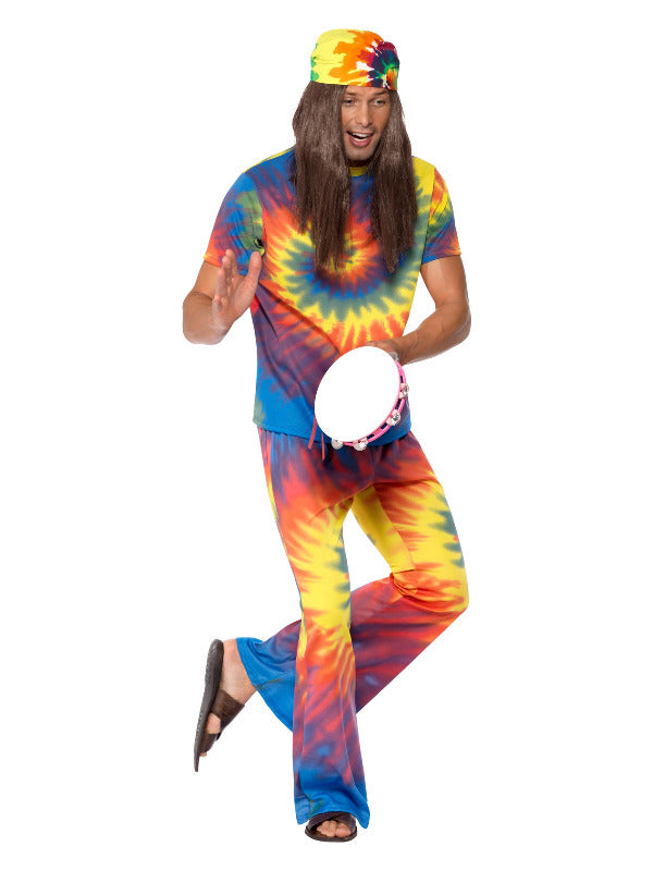 60s Tie Dye Top and Flared Trousers