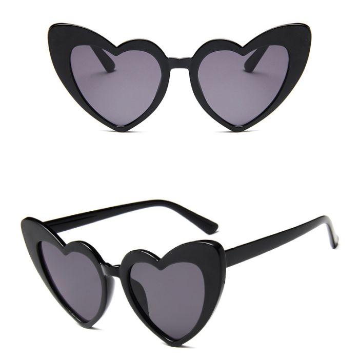 Black Heart Shaped Sunglasses