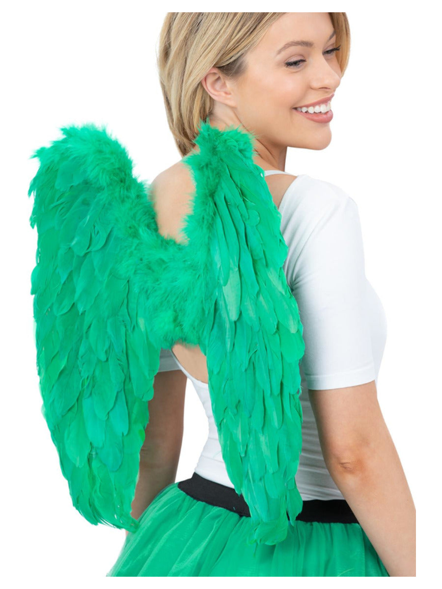 Angel Wings Green Feather