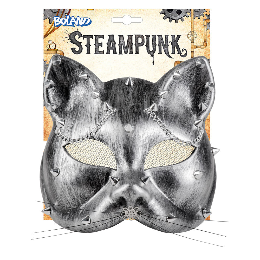 Steampunk Masquerade Steamwhisker Cat Mask