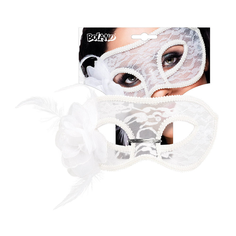 Masquerade Eye Mask Mystique white