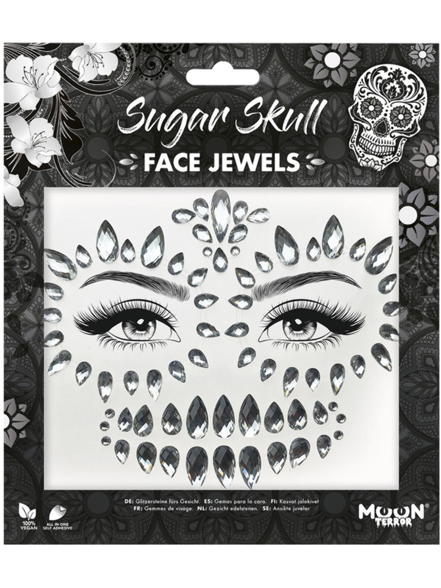 Moon Terror Face Jewels, Sugar Skull