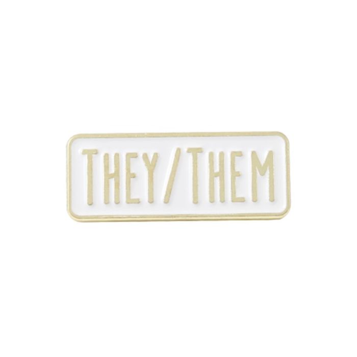 They/Them Enamel Pin Badge