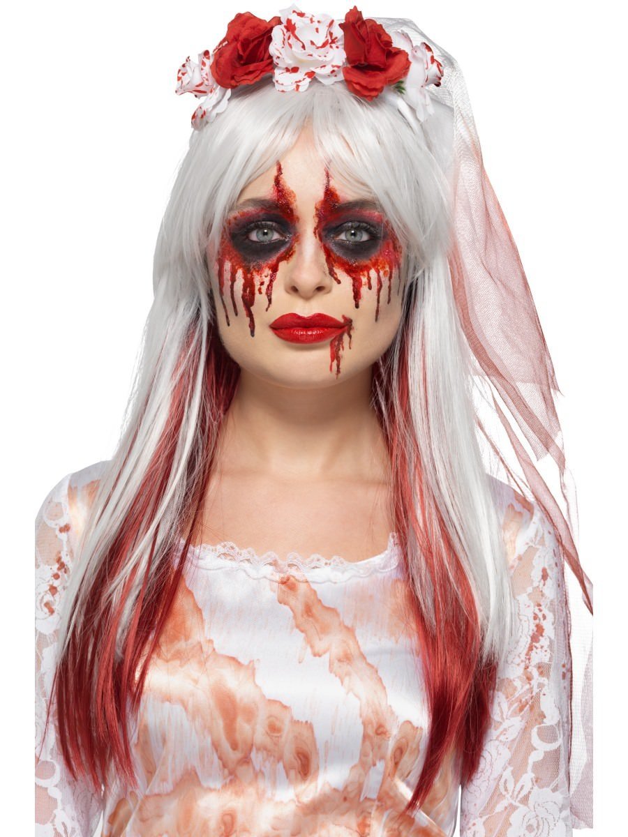 Smiffys Make-Up FX, Blood Drip Bride Kit, Aqua, Mu