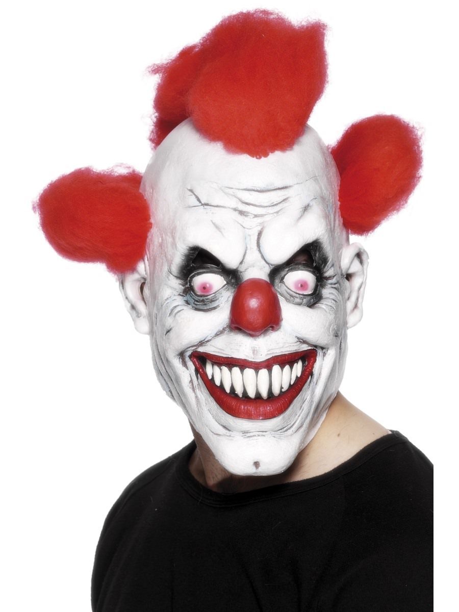 Clown Mask, Red & White