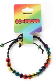 Rainbow Pride Beaded Friendship Bracelet