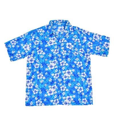 Hawaiian Turquoise Print Shirt