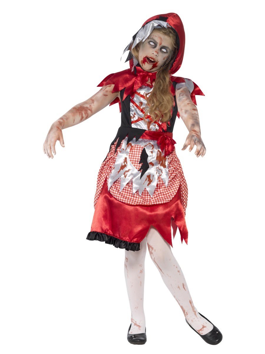 Zombie Miss Hood Costume, Red