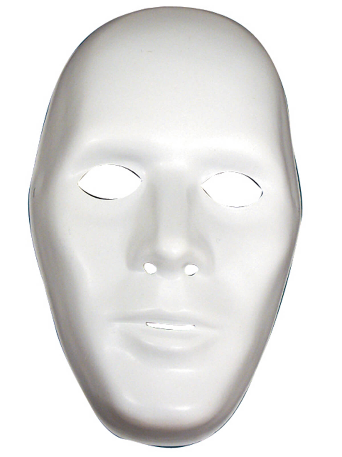 Male White Robot Mask