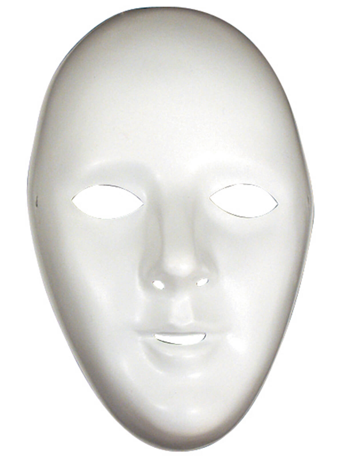 Female White Robot Mask