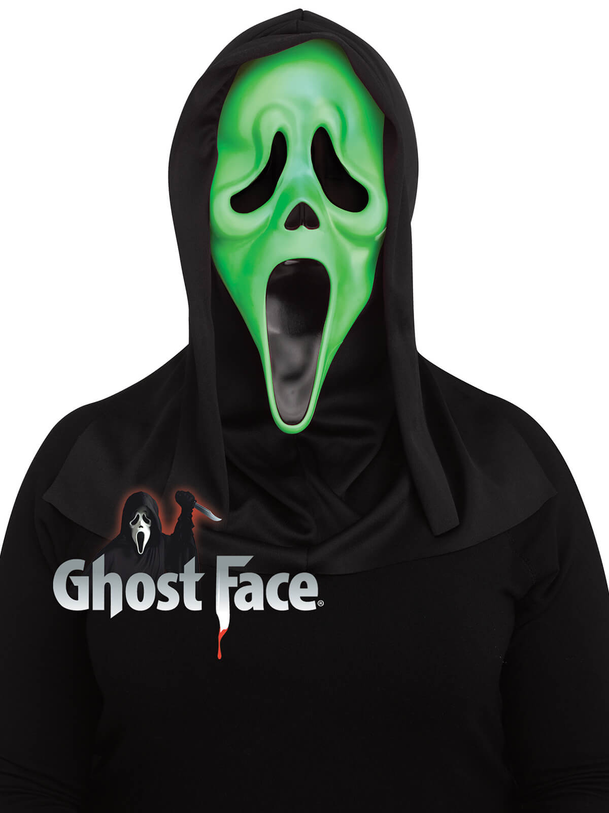 Fluorescent GhostFace Mask 3 Asst