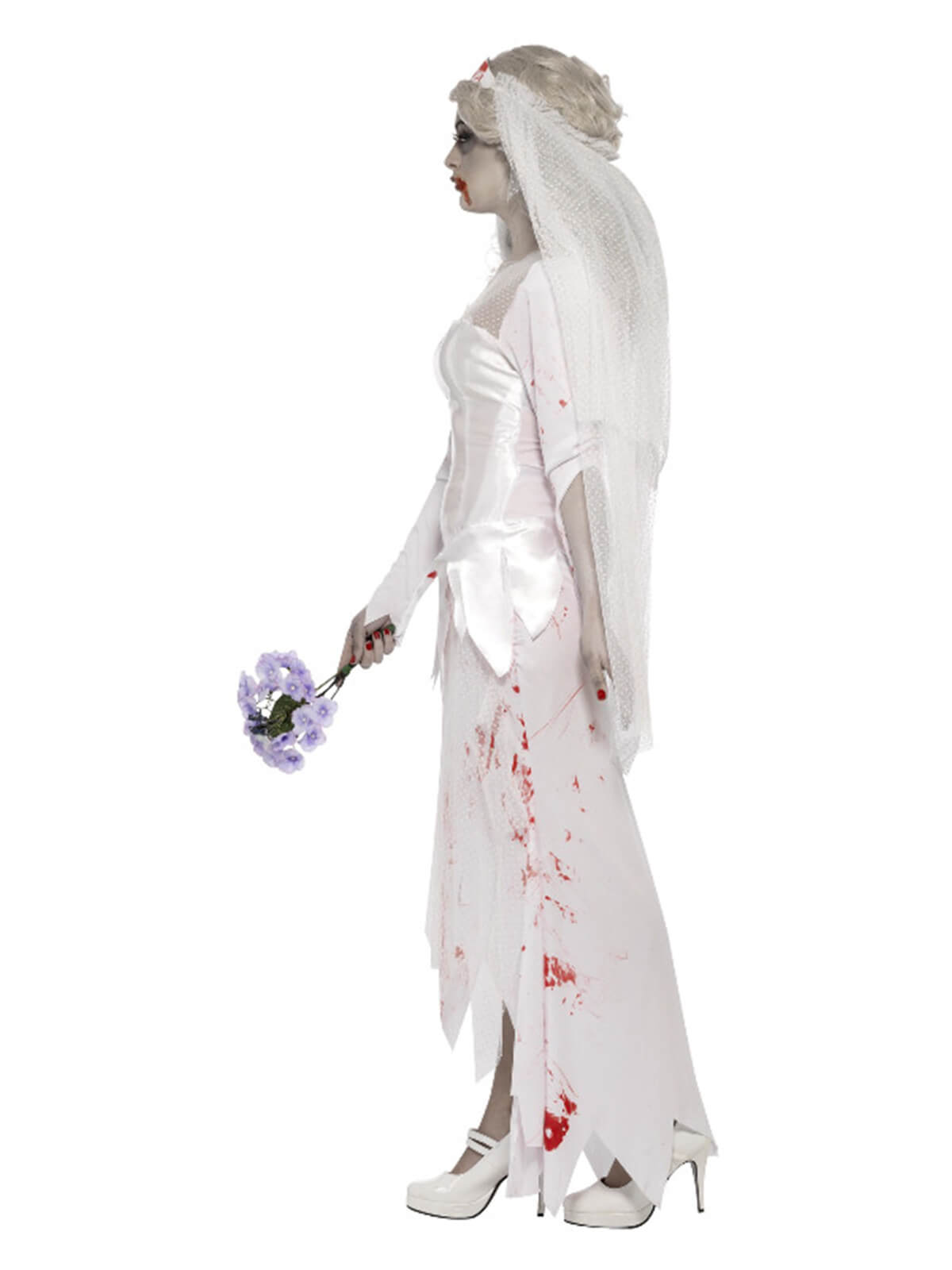spooky zombie bride adult costume