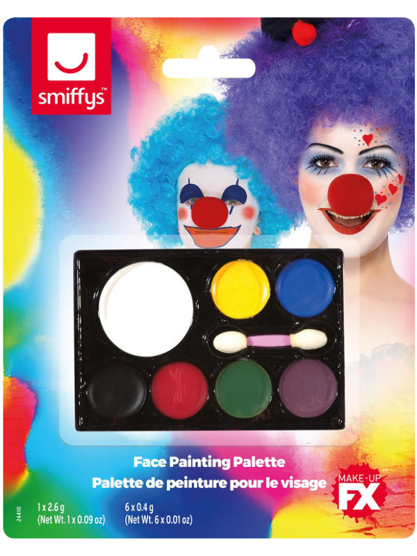 Smiffys Make-up FX, 7 Colour Palette Grease Paint