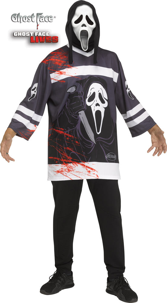 Ghost Face® Adult Ice Hockey Jersey Halloween Costume