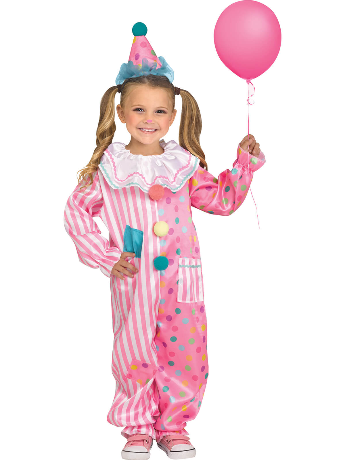 Cotton Candy Clown Toddler Halloween Costume