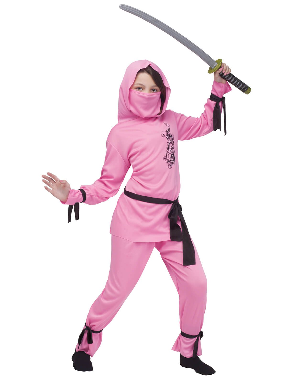 pink ninja child halloween costume