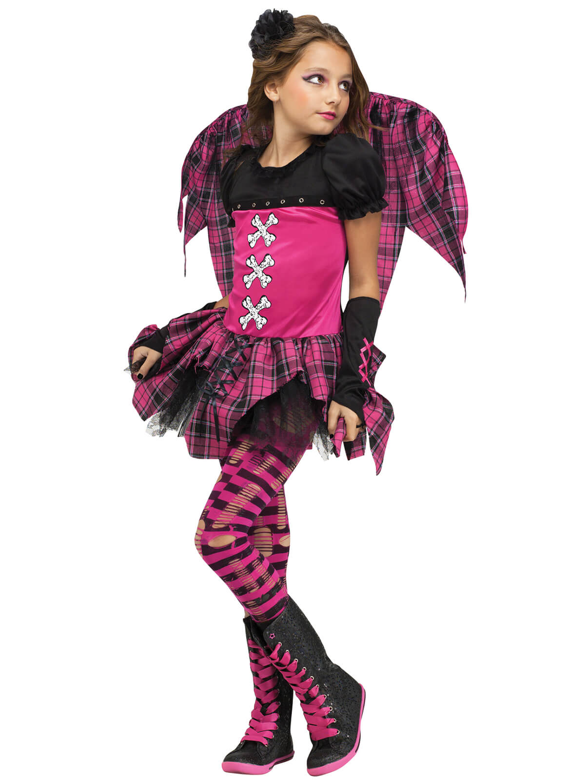 Pink Punky Fairy Child Halloween Costume