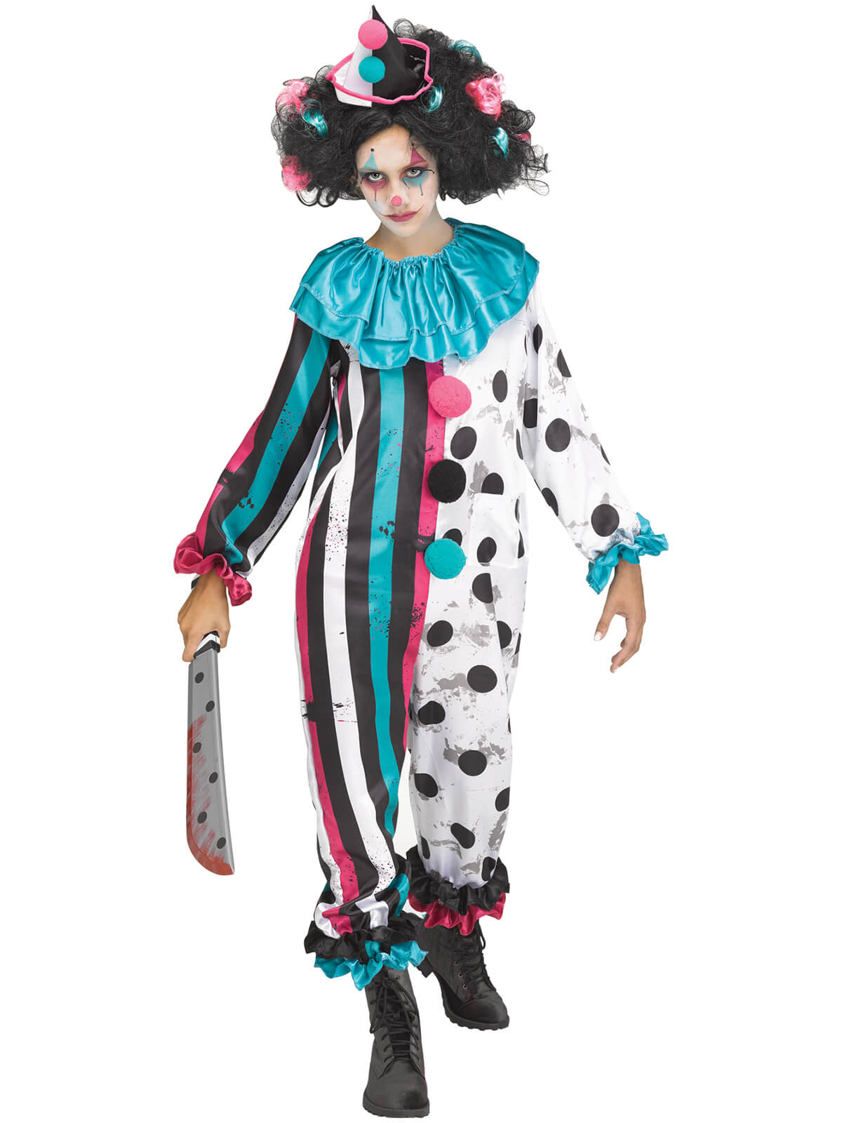 Crazy Clown Child Costume