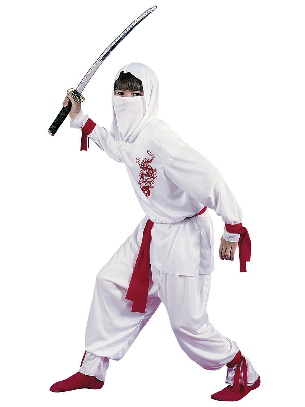 white ninja child's halloween costume