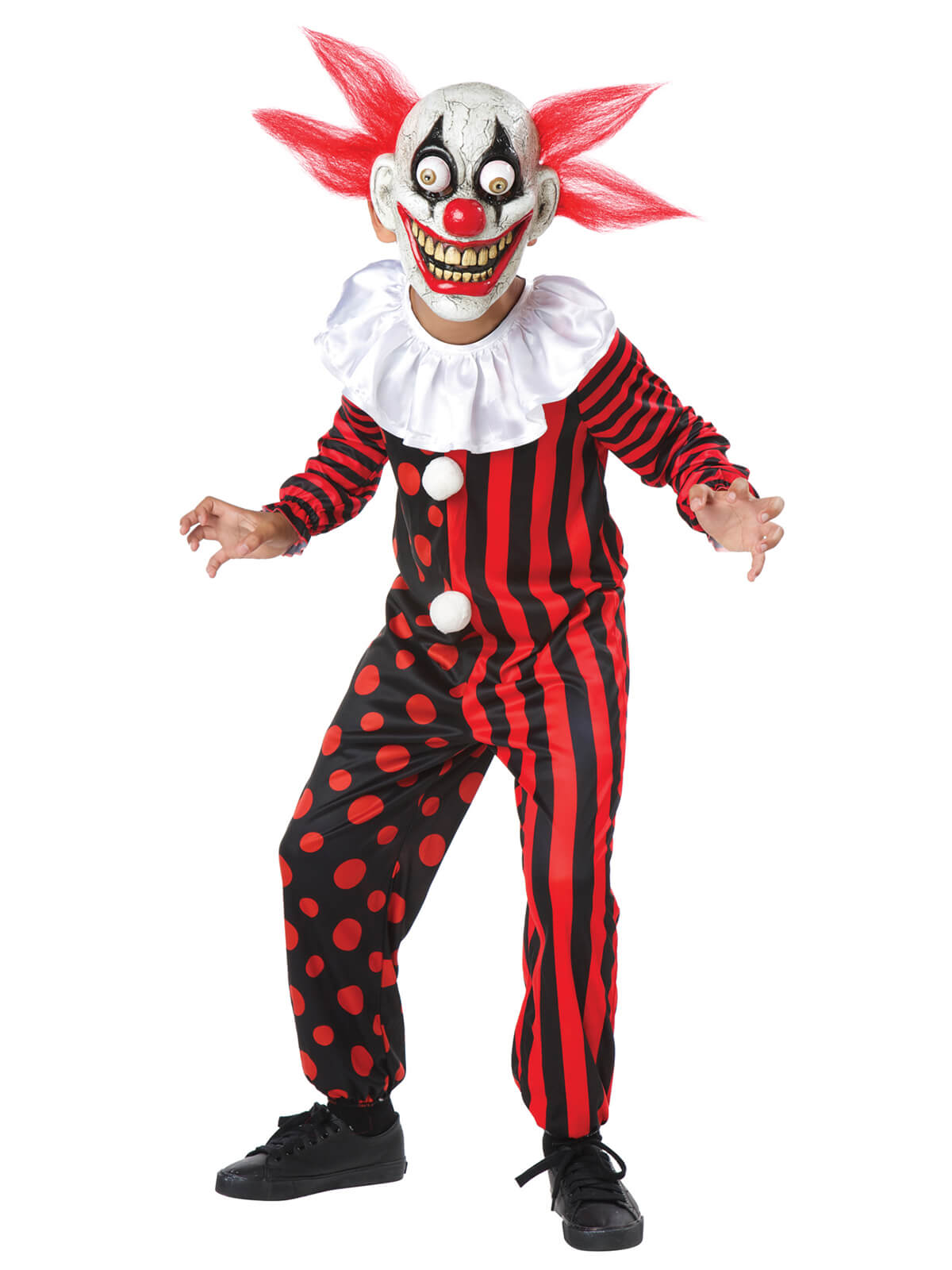 creepy clown halloween costume for kids 