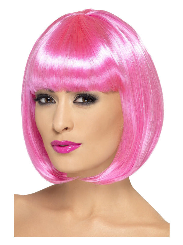 Pink Partyrama Wig, 12 inch