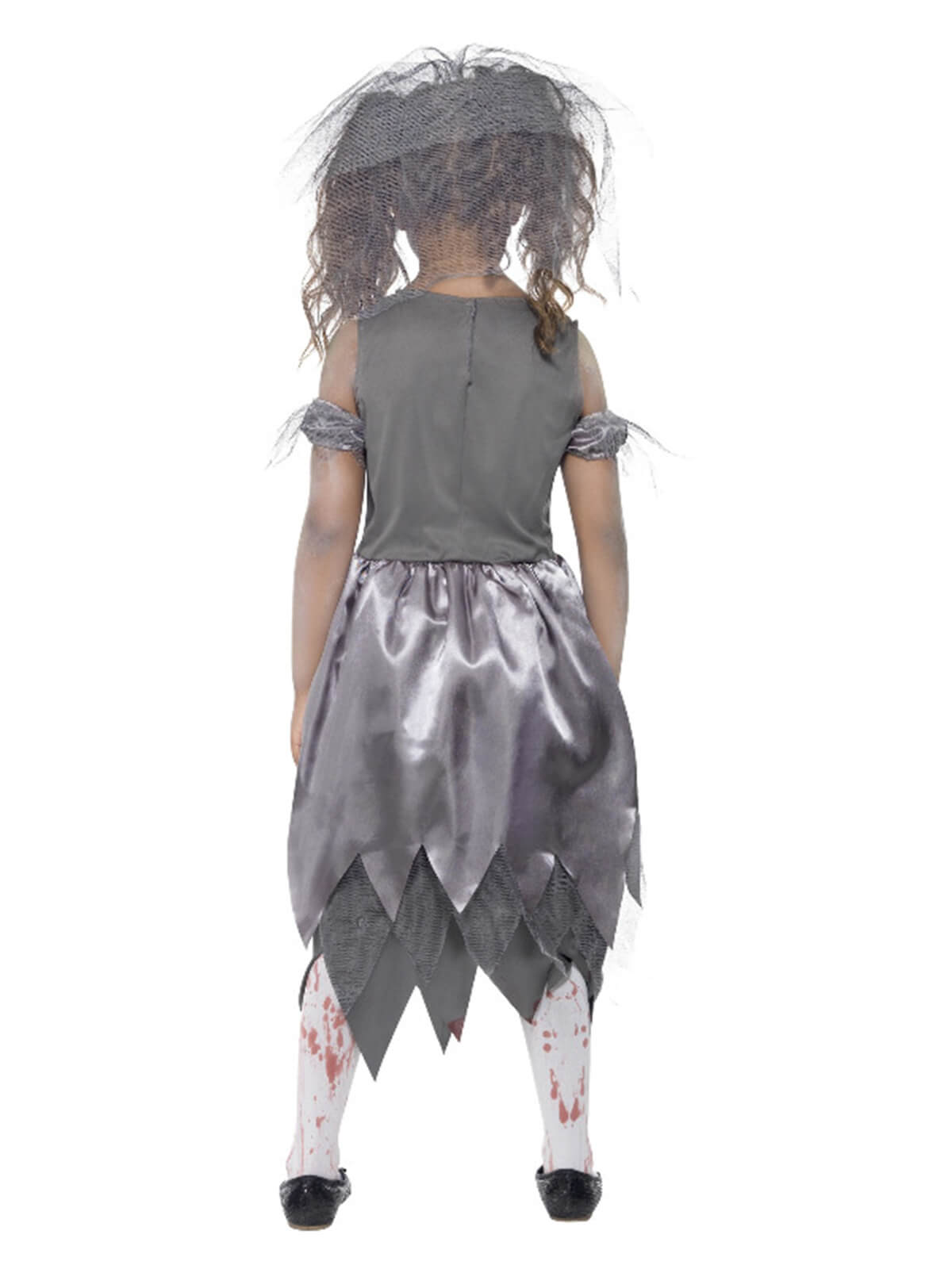 Zombie Bride Halloween Costume, Grey