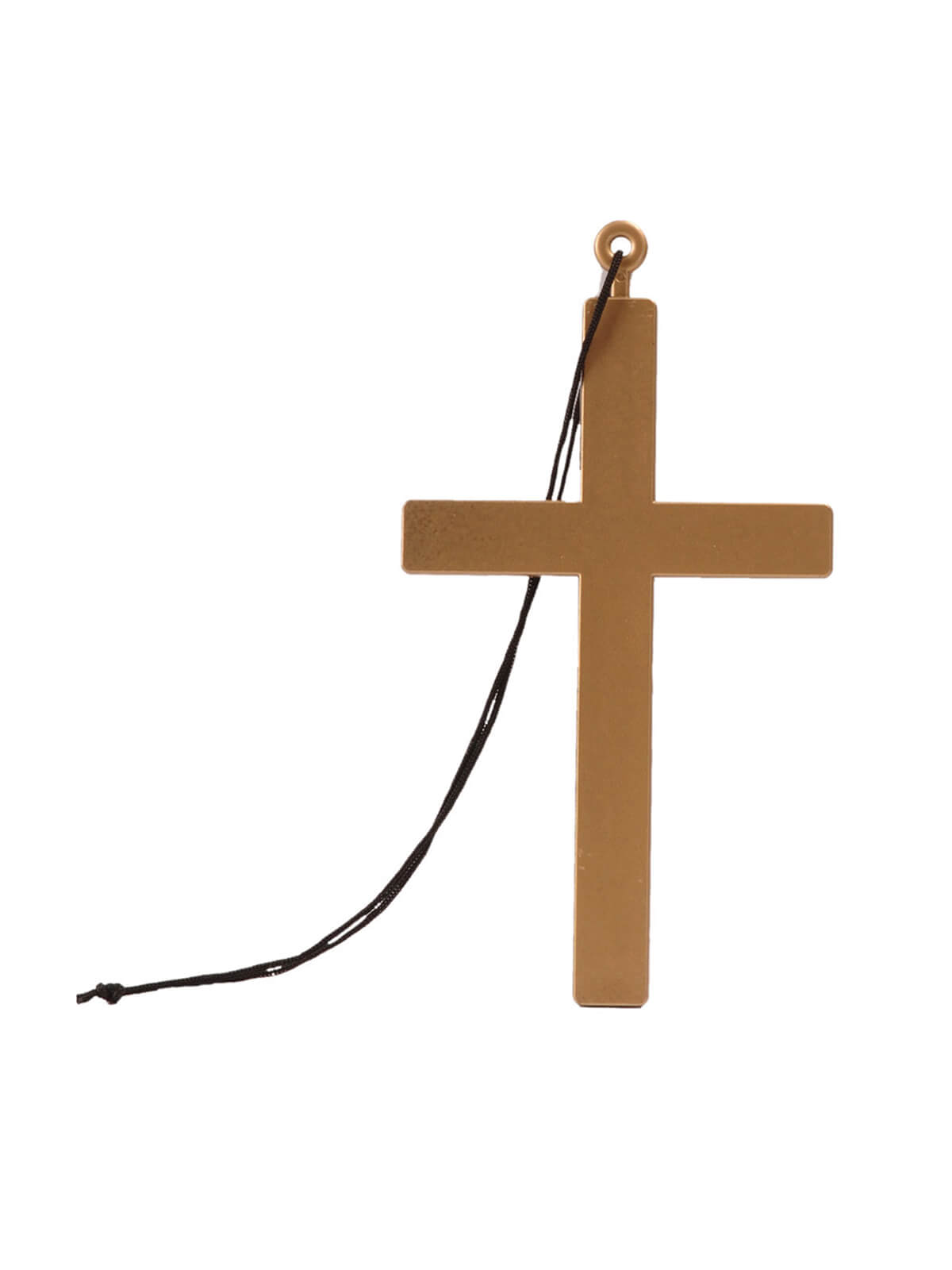 Gold Monk/Nun Cross on Rope