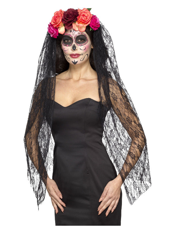 Deluxe Day of the Dead Headband Halloween Costume