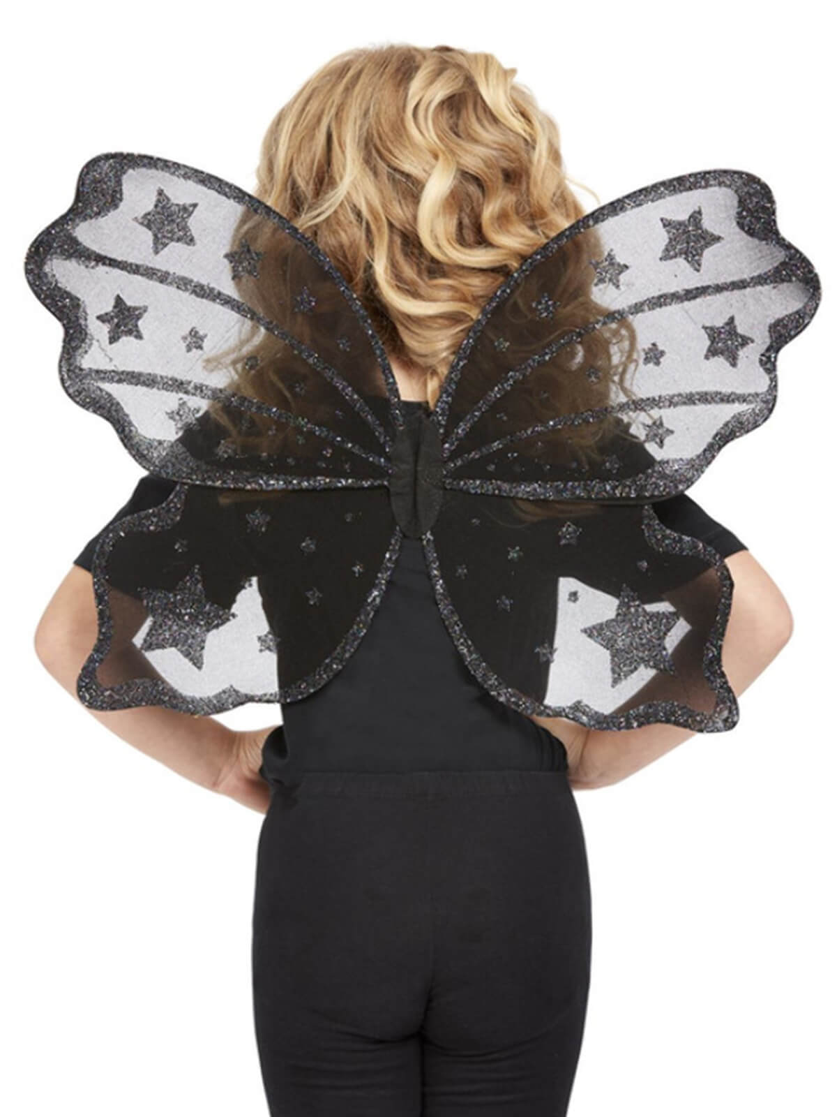 Dark Botanicals Butterfly Wings, 42cm/17in, Black