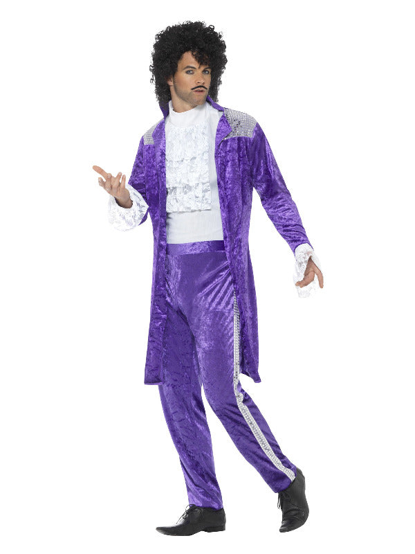 80s Purple Musician Halloween Costume