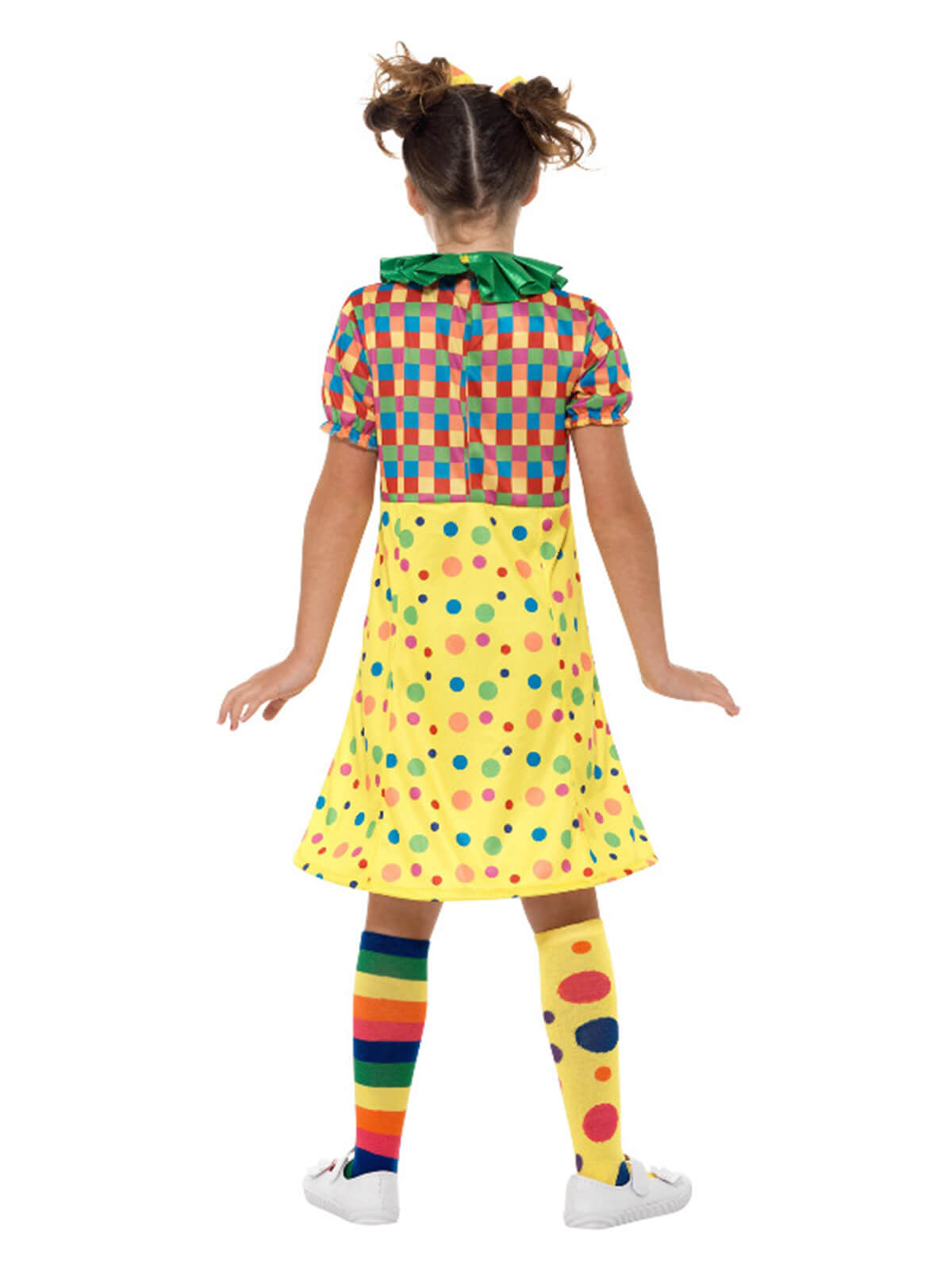 Girls Clown Costume, Multi-Coloured