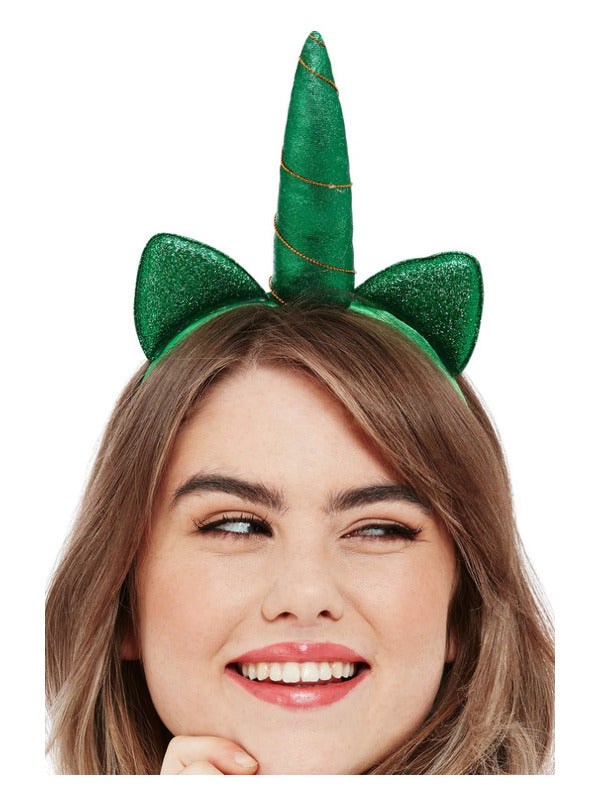 Paddy's Day Metallic Unicorn Headband