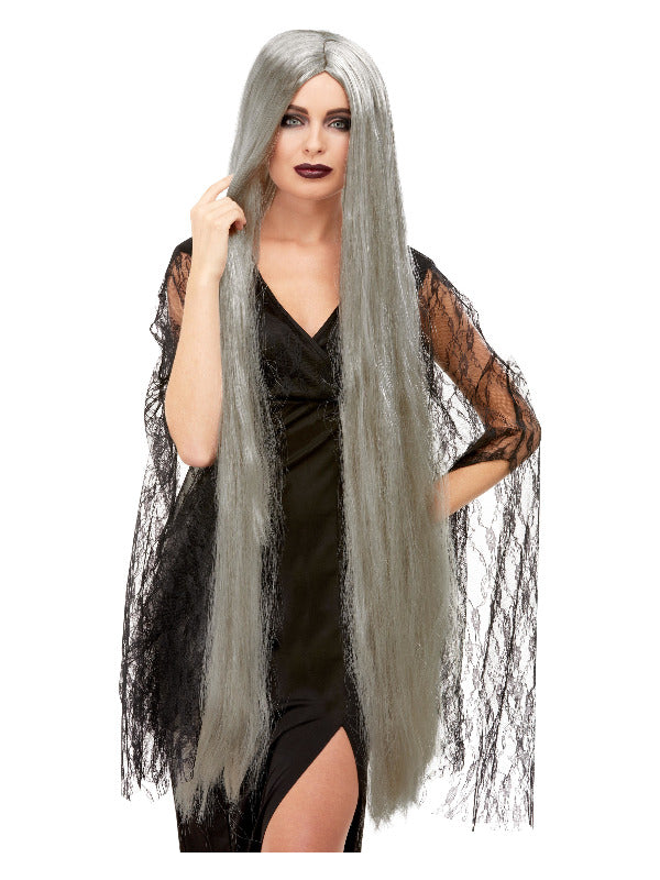 Witch Wig Extra Long Grey