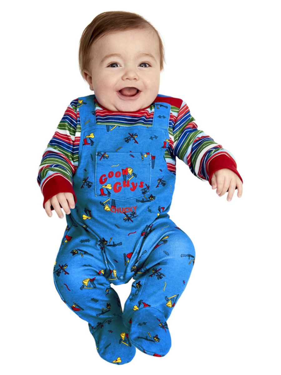 Chucky Baby Costume, Blue Red - Main Image