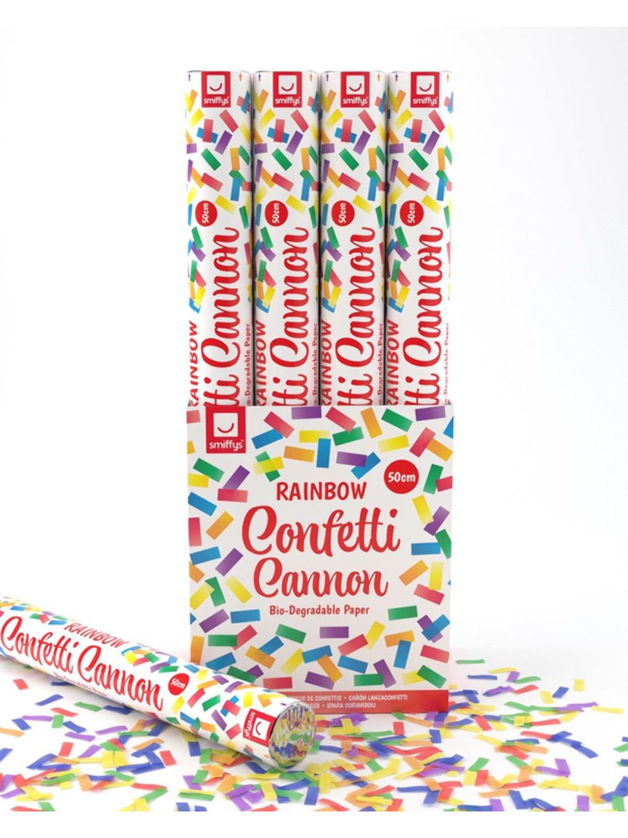 Confetti Cannon - Rainbow Biodegradable