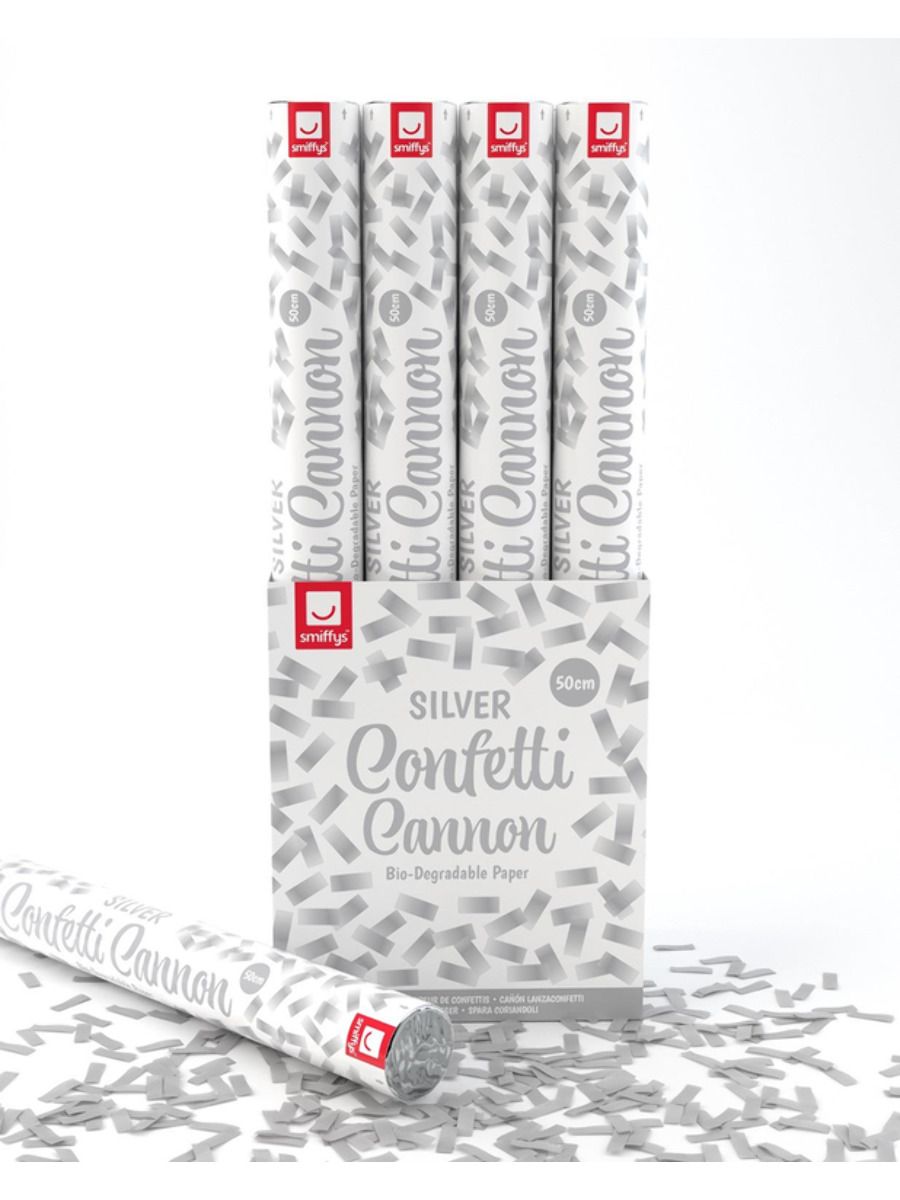 Confetti Cannon - Silver Biodegradable