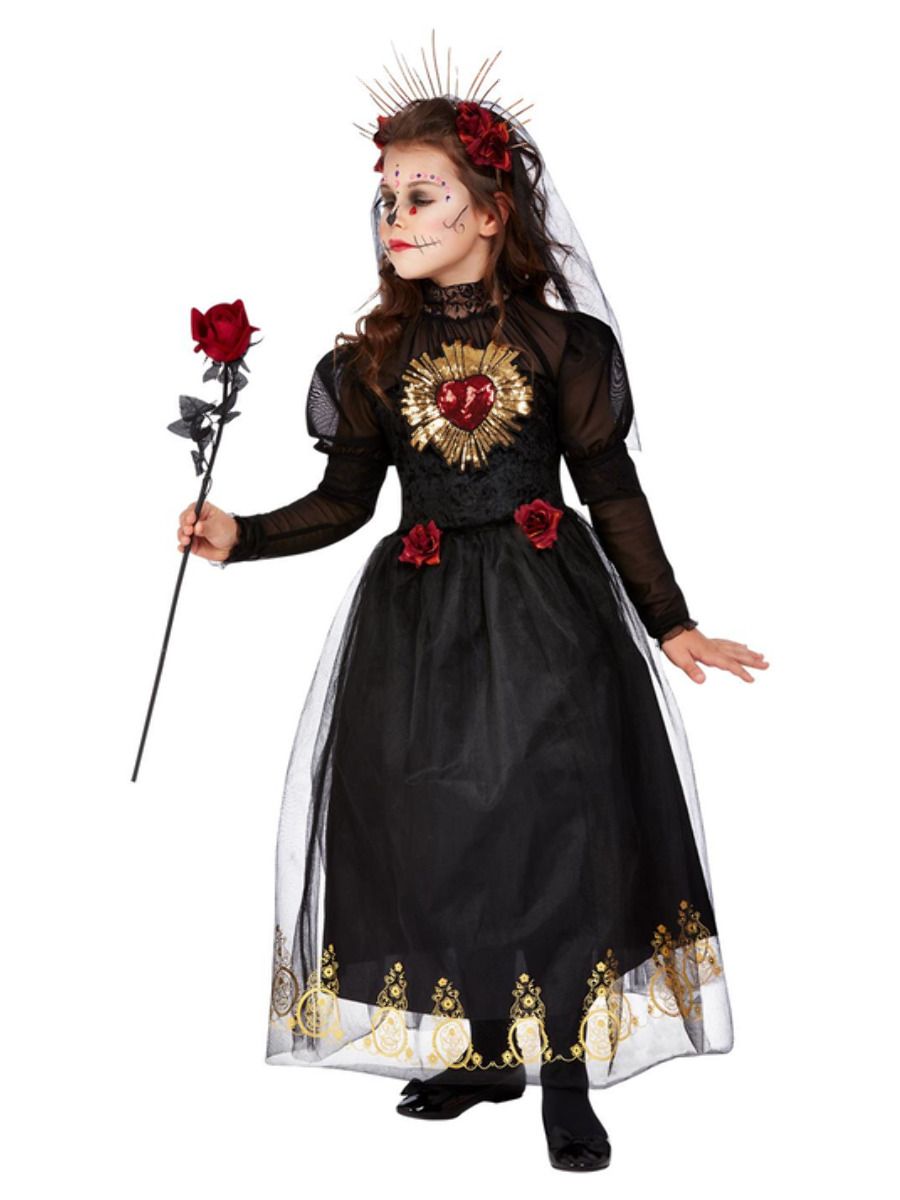 DOTD Sacred Heart Bride Halloween Costume, Black