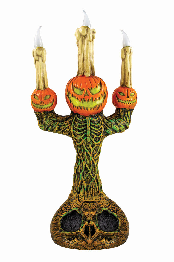 Creepy Pumpkin Candelabra (35cm)