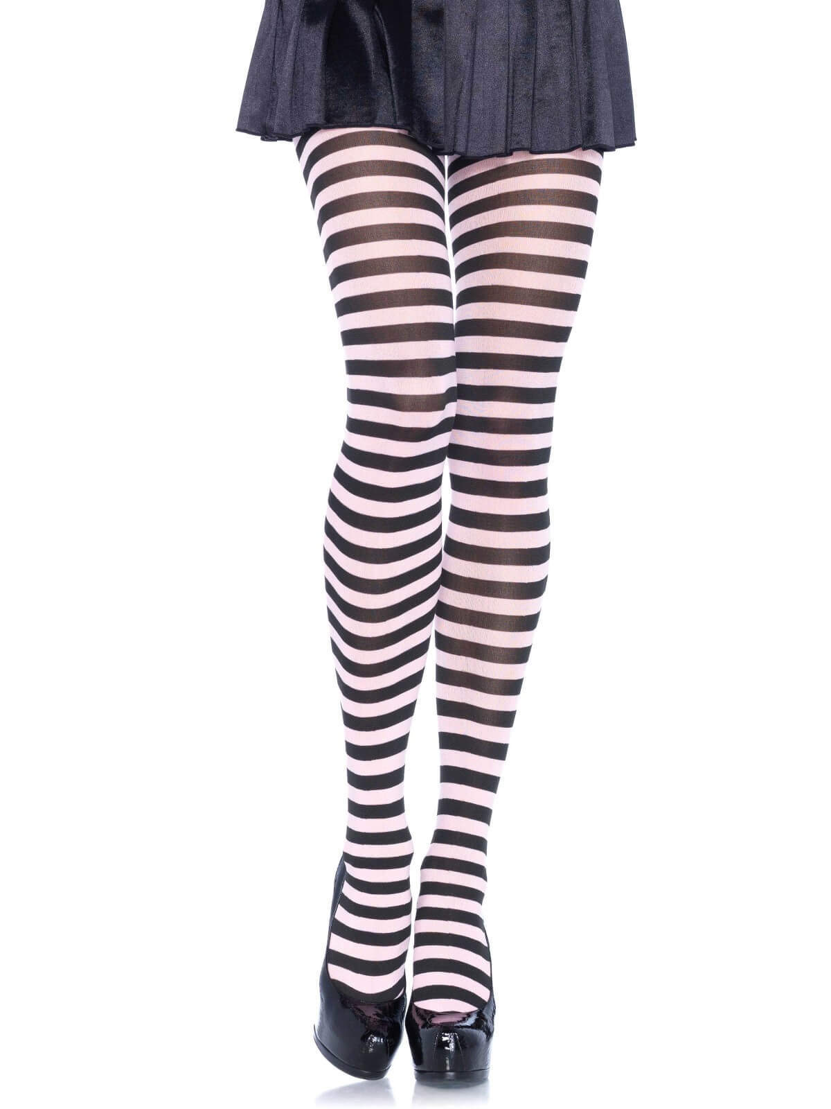 Nylon Stripe Tights