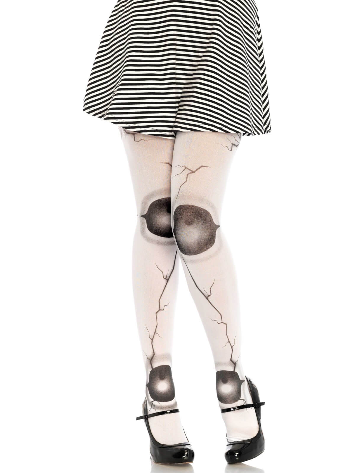Cracked doll pantyhose