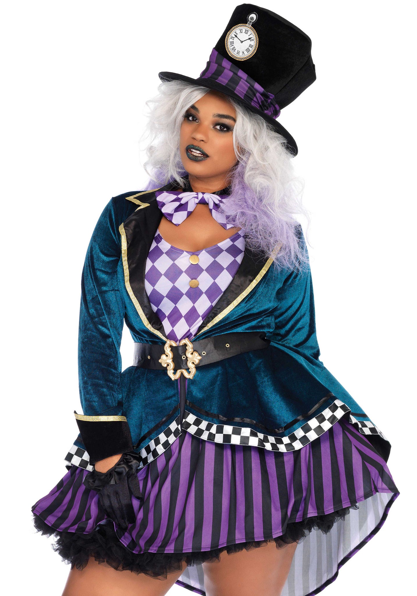 Delightful Hatter Halloween Costume - Multicolor