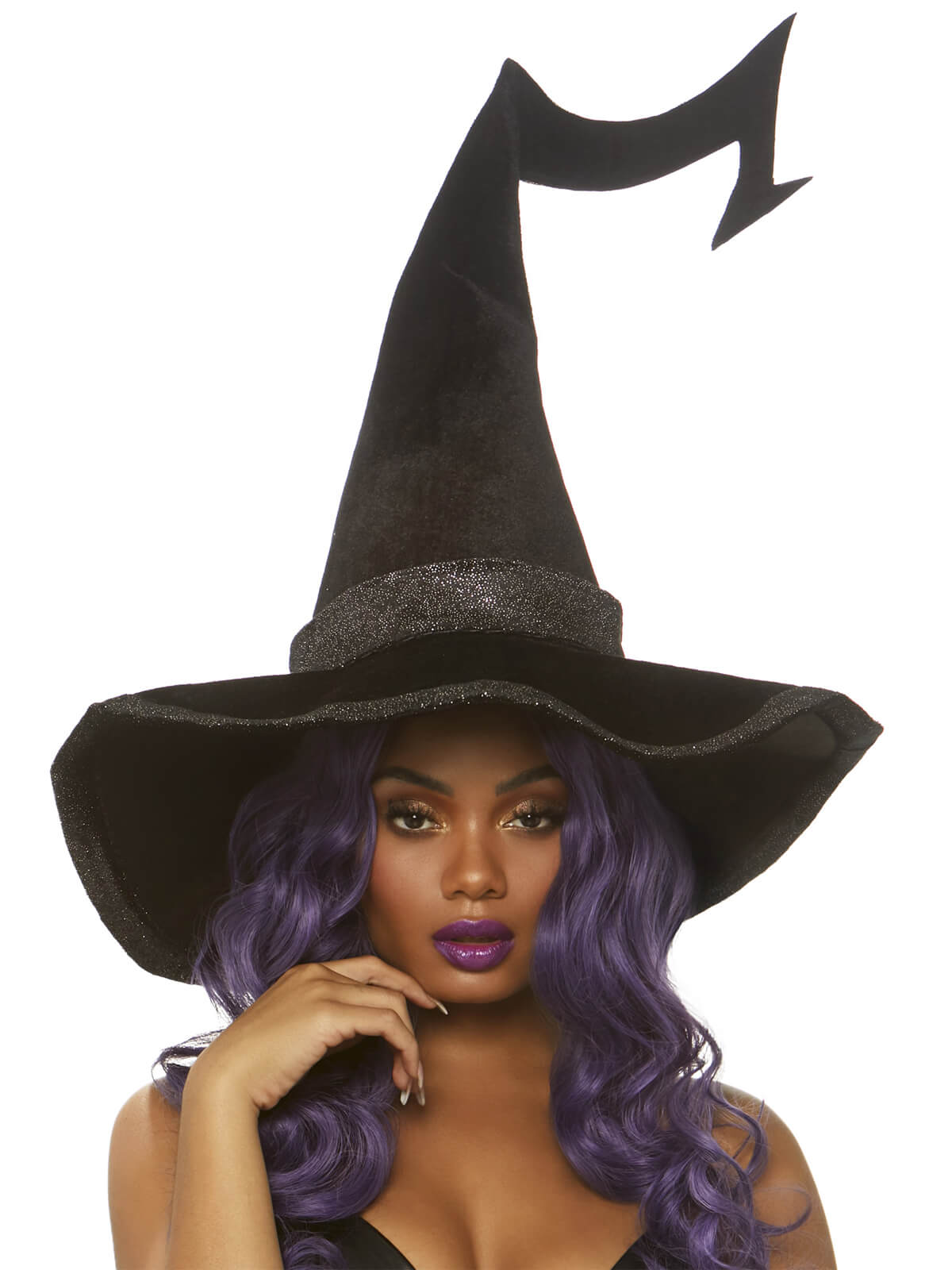 Bewitched velvet witch hat