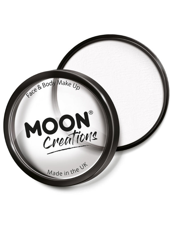 Moon Creations Pro Face Paint Cake Pot, White