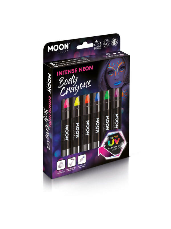 Moon Glow Intense Neon UV Body Crayons