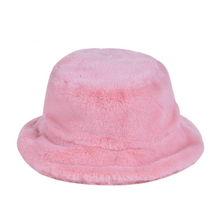 Pink Fluffy Bucket Hat