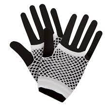 80s Net Gloves White