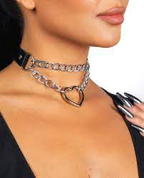 Chain Heart Collar