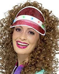 80s Light Up Visor Pink