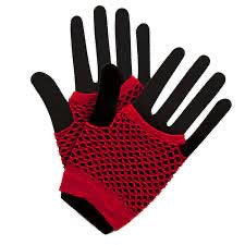 80s Net Gloves Red