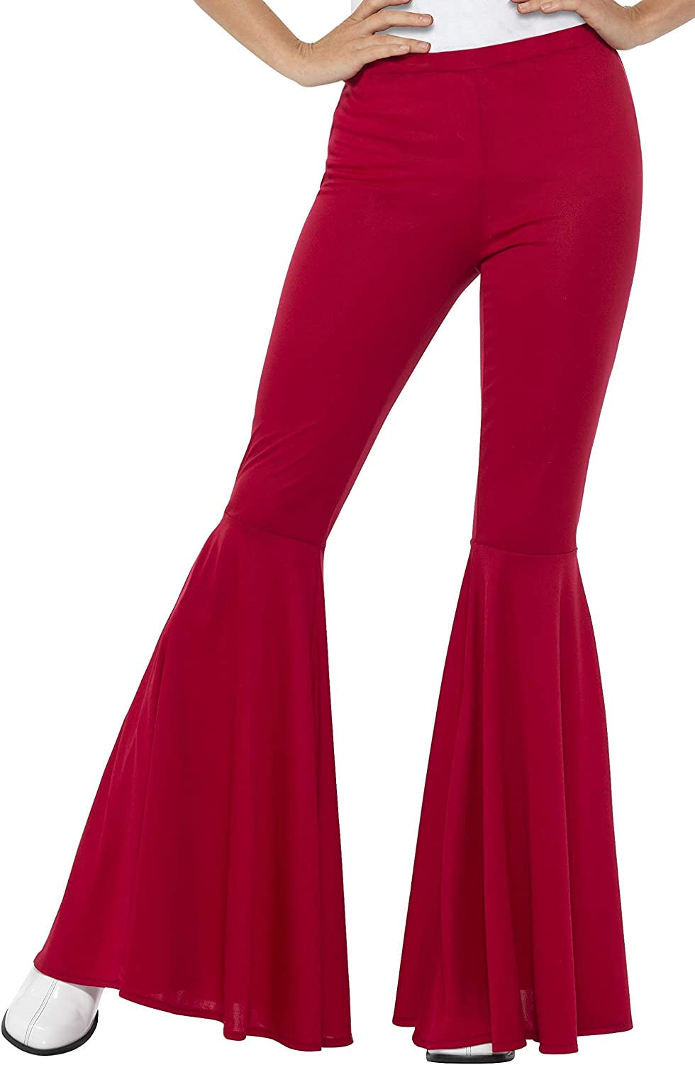 Flared Trousers Red